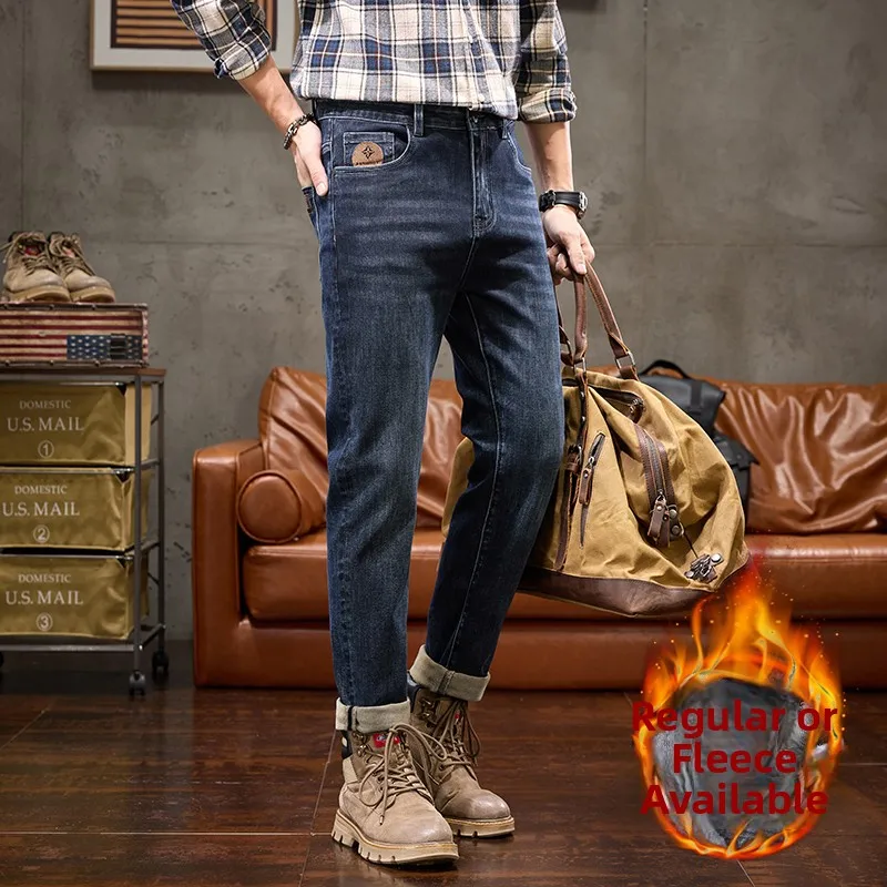 Теплые хлопковые джинсы на подкладке, мужские зимние оригинальные прямые брюки с вышивкой Tail Goods Outlet Store
Теплые хлопковые джинсы на подкладке, мужские зимние оригинальные прямые брюки с вышивкой Tail Goods Outlet Store