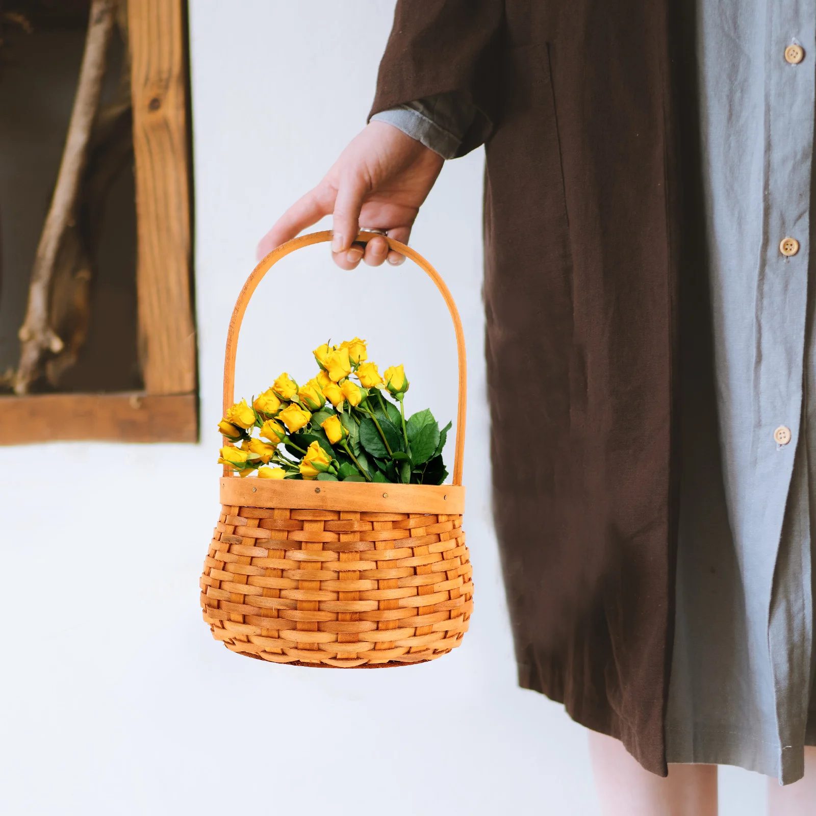 Carrying Basket Props Woven for Storage PE Material Hand Mini with Handles Decorative Baskets for Organizing Shelves Small Woven
Carrying Basket Props Woven for Storage PE Material Hand Mini with Handles Decorative Baskets for Organizing Shelves Small Woven