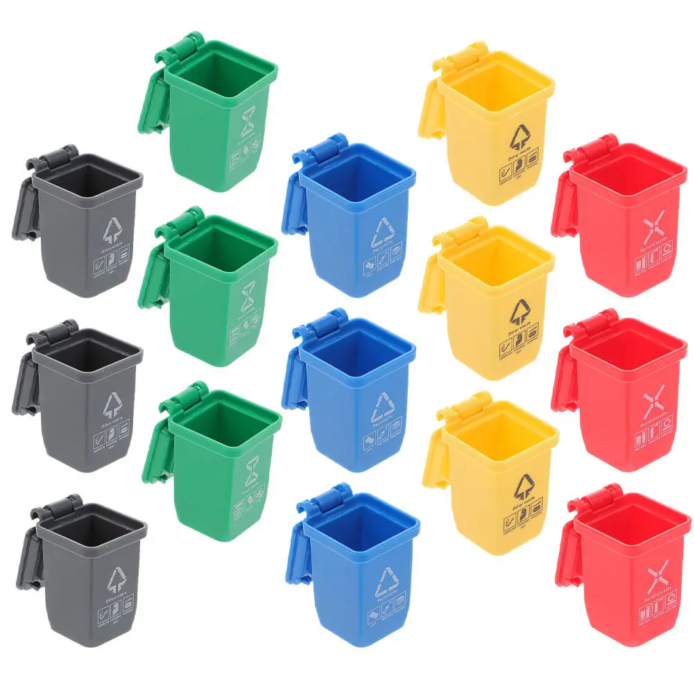 15Pcs Mini Trash Can Sturdy Plastic Ornament for Mini Apartment Micro Landscaping Sand Table Layout Miniature Garbage Can Decor
15Pcs Mini Trash Can Sturdy Plastic Ornament for Mini Apartment Micro Landscaping Sand Table Layout Miniature Garbage Can Decor