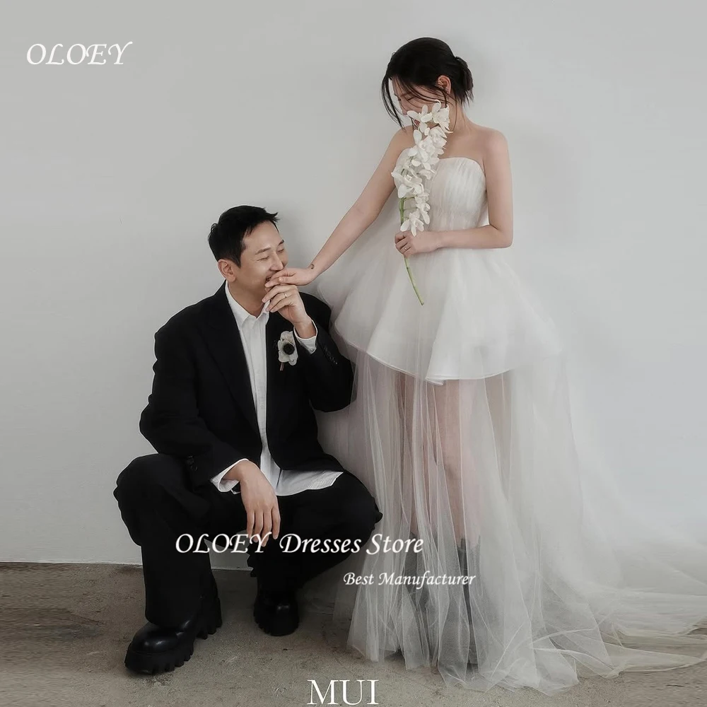 OLOEY Simple Romantic Strapless A Line Wedding Dresses Korea Photo shoot Puff Skirt Bridal Gowns With Tulle Train Fairy Customiz
OLOEY Simple Romantic Strapless A Line Wedding Dresses Korea Photo shoot Puff Skirt Bridal Gowns With Tulle Train Fairy Customiz
