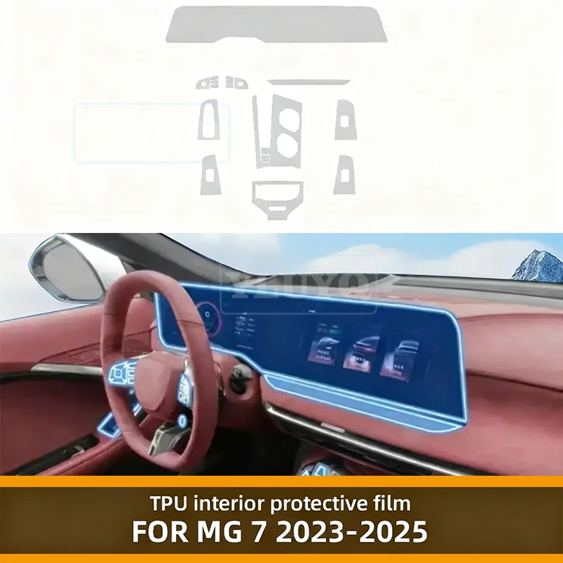 For MG 7 2023 2024 2025 Car Door Center Console Media Dashboard Navigation TPU Anti-scratch Protector Film Auto Interior Film
For MG 7 2023 2024 2025 Car Door Center Console Media Dashboard Navigation TPU Anti-scratch Protector Film Auto Interior Film