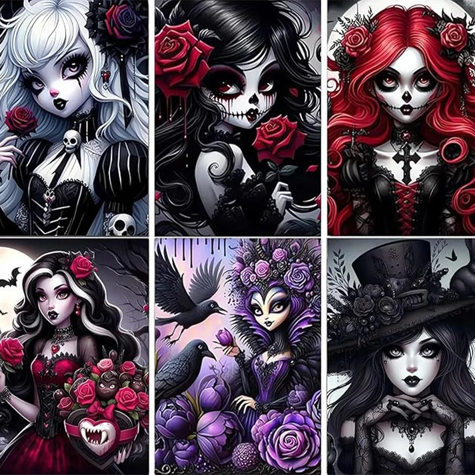 Gothic Red Skull Female Rose Diamond Painting Kit New All Rhine Stone Diamond Diy Mosaic Embroidery Picture Wall Decoration Gift
Gothic Red Skull Female Rose Diamond Painting Kit New All Rhine Stone Diamond Diy Mosaic Embroidery Picture Wall Decoration Gift