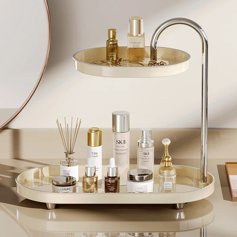 Cosmetic storage rack dressing table skin care products perfume lipstick storage box desktop entrance shelf high-end
Cosmetic storage rack dressing table skin care products perfume lipstick storage box desktop entrance shelf high-end