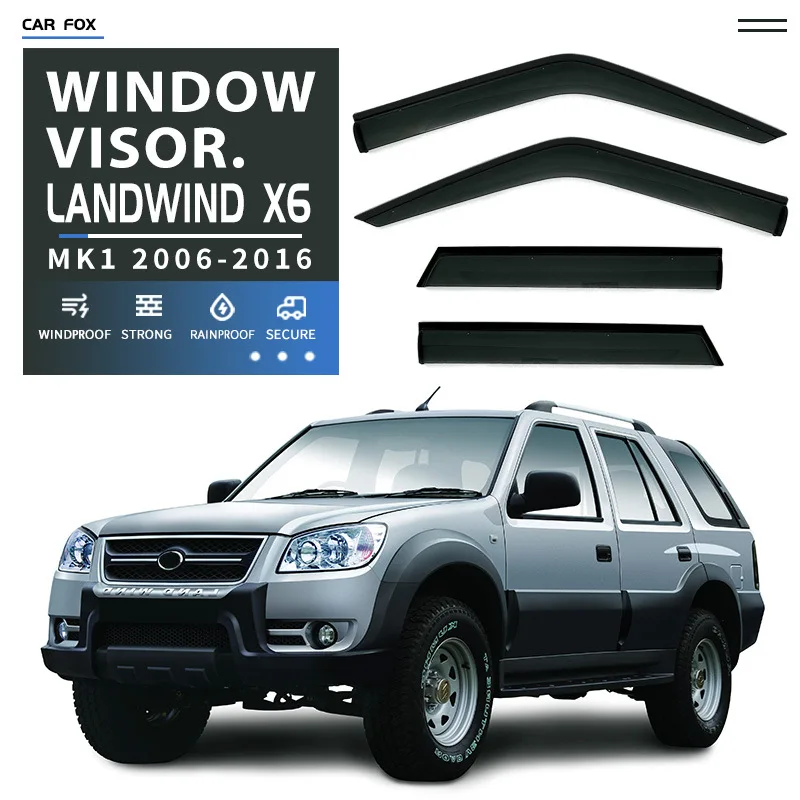 For JMC Landwind X6 2006-2016 Black Car Window Visor Awning Shelters Windshield Side Window Rain Sun Shade Auto Accessories
For JMC Landwind X6 2006-2016 Black Car Window Visor Awning Shelters Windshield Side Window Rain Sun Shade Auto Accessories