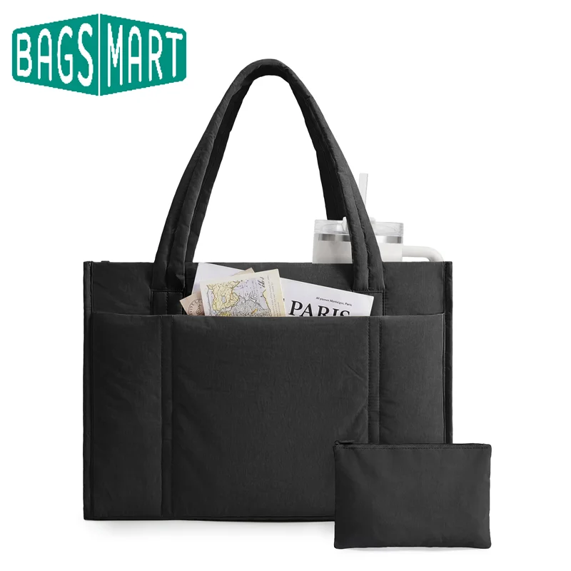 bagsmart Puffer Tote Bags Lightweight Shoulder Handbag with Zipper Large Work Teacher Bag for Travel School Beach Women Quilted
bagsmart Puffer Tote Bags Lightweight Shoulder Handbag with Zipper Large Work Teacher Bag for Travel School Beach Women Quilted