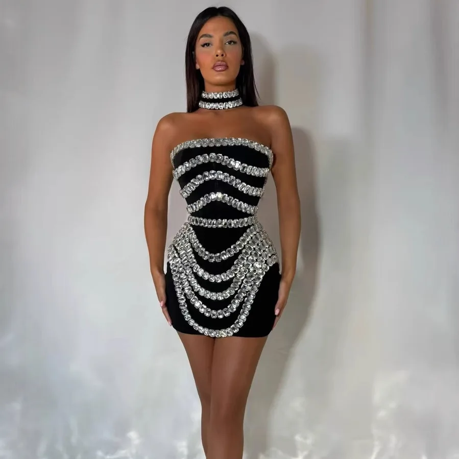 XL rhinestone bandage skirt tight hip skirt European and American banquet party dress skirt new hot sale high classic sexy
XL rhinestone bandage skirt tight hip skirt European and American banquet party dress skirt new hot sale high classic sexy