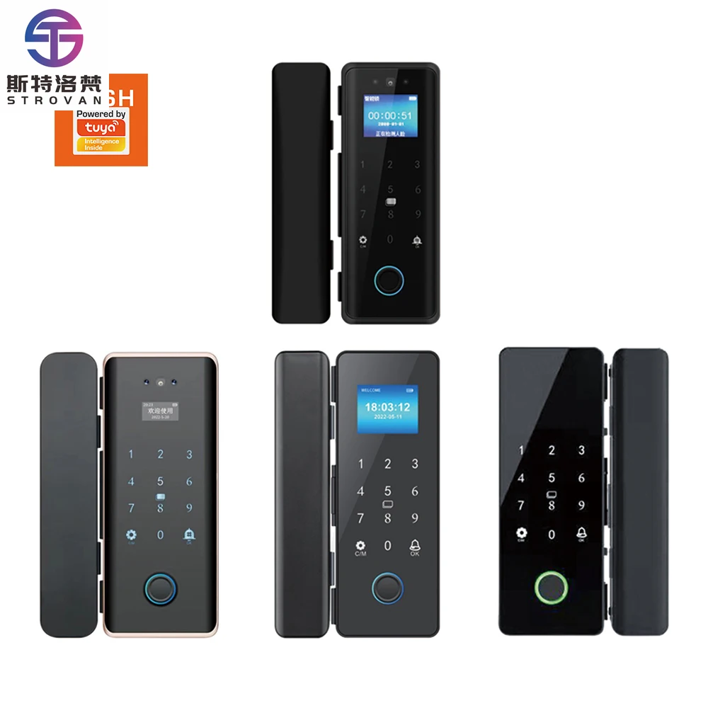 STLF for Tuya App Remote Control Smart Fingerprint Glass Door Lock with Cloud Storage IC Card Password Push/Sliding Door
STLF for Tuya App Remote Control Smart Fingerprint Glass Door Lock with Cloud Storage IC Card Password Push/Sliding Door