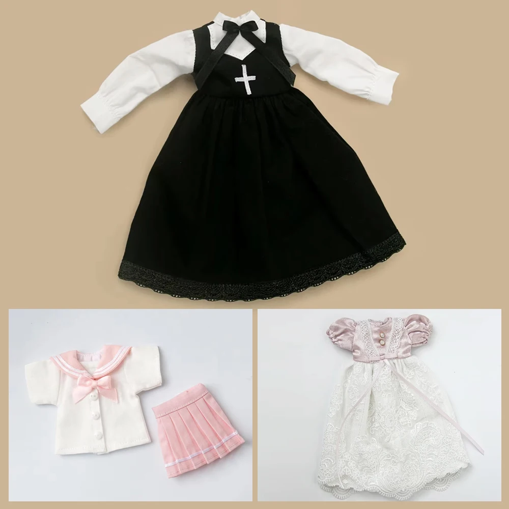 Blyth Clothes Lace Bow Princess Long Dress Retro Black and White Uniform Dress for Ymy Licca Azones Ob22 24 27 Doll Accessories
Blyth Clothes Lace Bow Princess Long Dress Retro Black and White Uniform Dress for Ymy Licca Azones Ob22 24 27 Doll Accessories