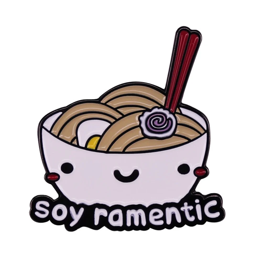 Custom Restaurant Selling Brooches Soft Enamel Lapel Pins Noodles In Bowl Metal Made Badges Gifts Giveaways
Custom Restaurant Selling Brooches Soft Enamel Lapel Pins Noodles In Bowl Metal Made Badges Gifts Giveaways