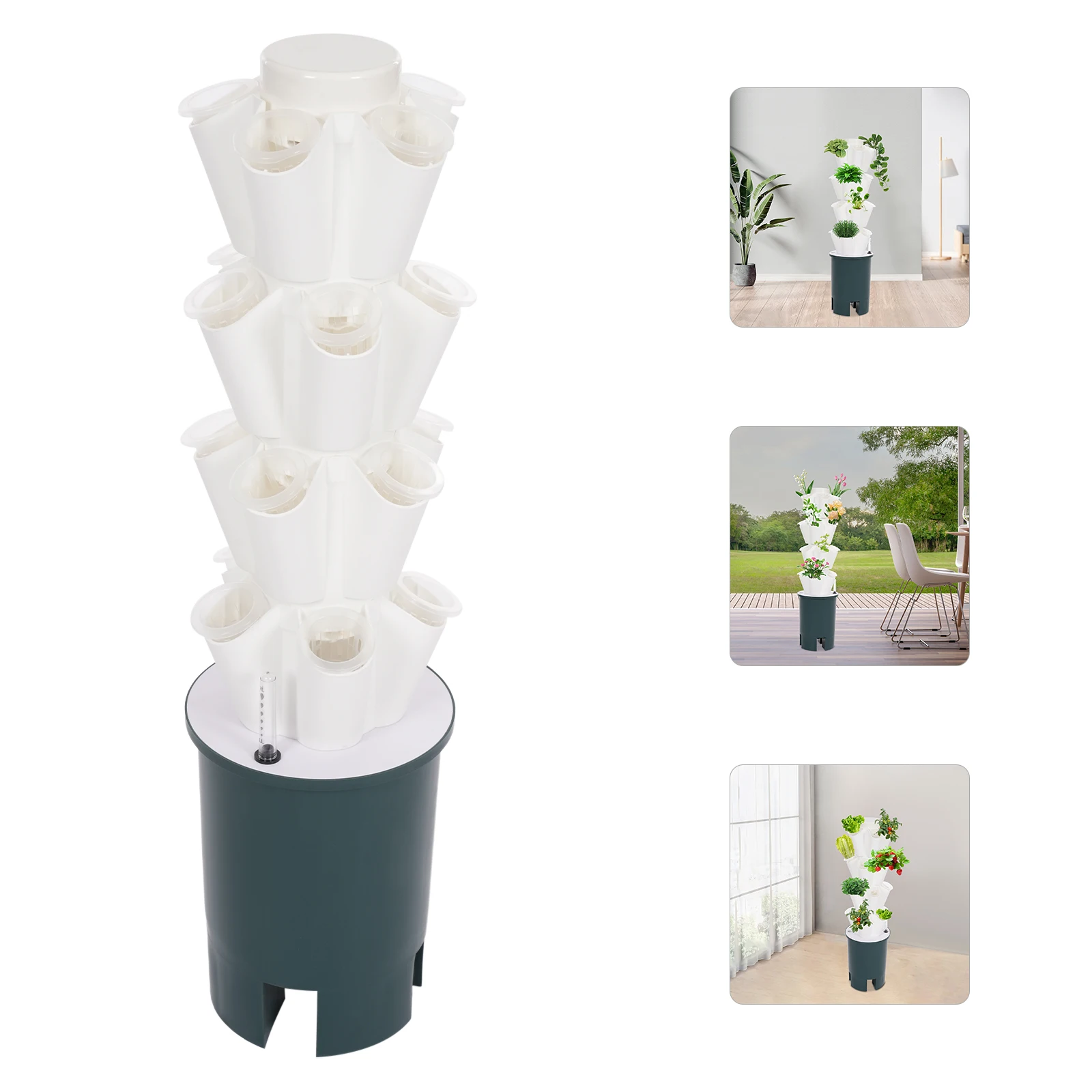 Vertical Hydroponic Tower 20 Holes, Grey Water Tank White Column Germination Kits, Indoor Garden Planter for Home Balcony
Vertical Hydroponic Tower 20 Holes, Grey Water Tank White Column Germination Kits, Indoor Garden Planter for Home Balcony