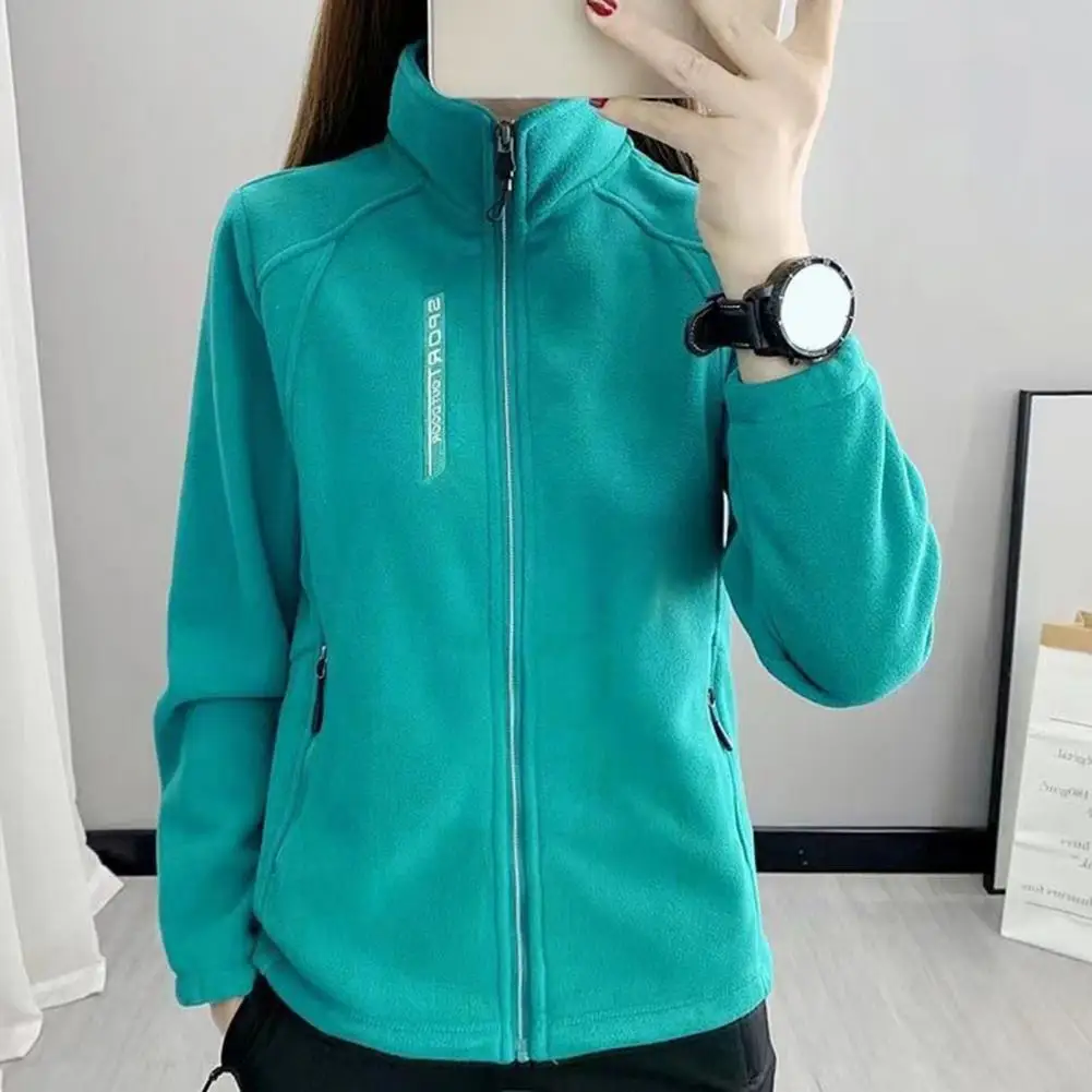 Women Stand Collar Coat Lady Girls Zip-up Polar Fleece Sport Style Tops Zipperes Pockets Solid Thick Plush Thermal Cardigan Coat
Women Stand Collar Coat Lady Girls Zip-up Polar Fleece Sport Style Tops Zipperes Pockets Solid Thick Plush Thermal Cardigan Coat