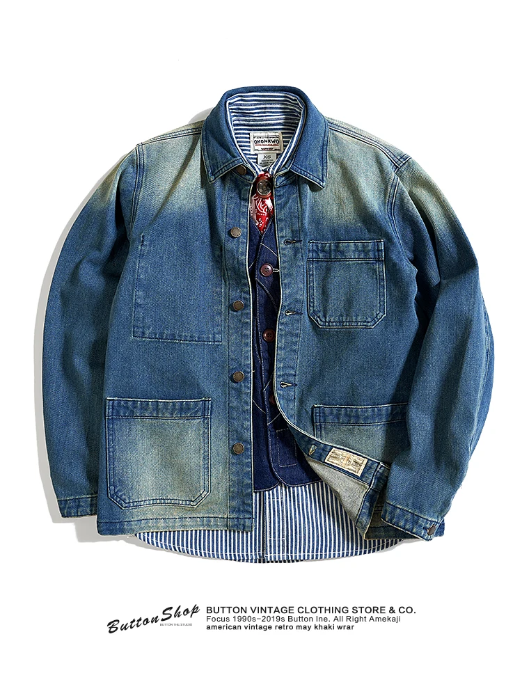 Thickened Retro American Style Men's Denim Jacket Casual Workwear Autumn Winter Outerwear Standard Fit Multi-Pocket Fashion U...
Thickened Retro American Style Men's Denim Jacket Casual Workwear Autumn Winter Outerwear Standard Fit Multi-Pocket Fashion U...