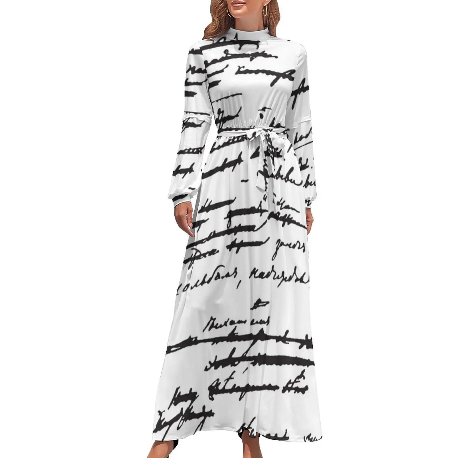 Cursive Word Em English, hand writing Long Dress dress party night elegant women's sets
Cursive Word Em English, hand writing Long Dress dress party night elegant women's sets
