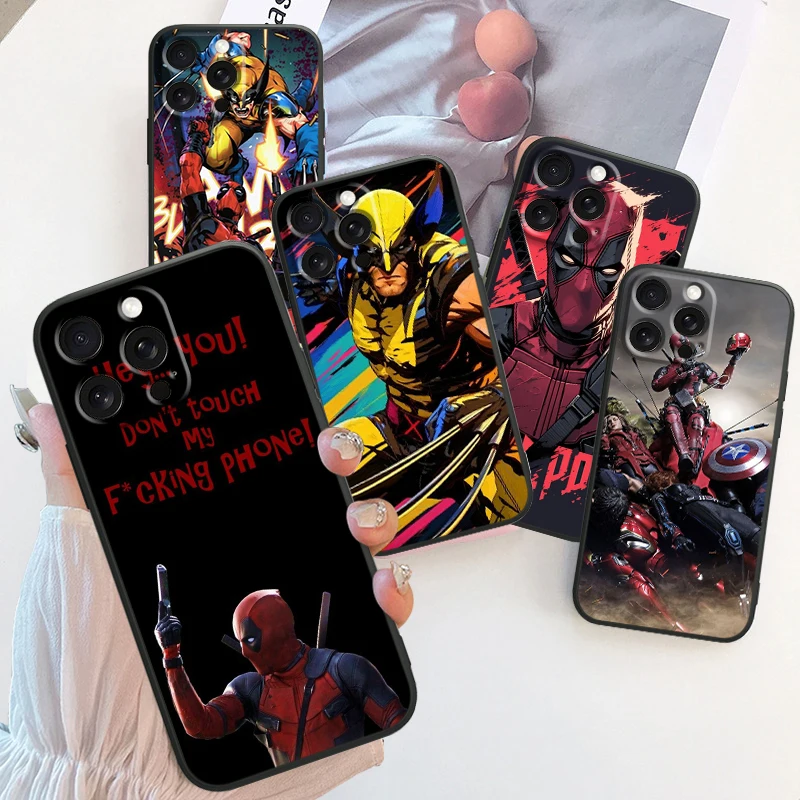 Marvel Wolverine Deadpool Hot For iPhone 15 14 13 12 11 XS XR X 8 7 SE Pro Max Plus Mini Black Back Phone Case
Marvel Wolverine Deadpool Hot For iPhone 15 14 13 12 11 XS XR X 8 7 SE Pro Max Plus Mini Black Back Phone Case