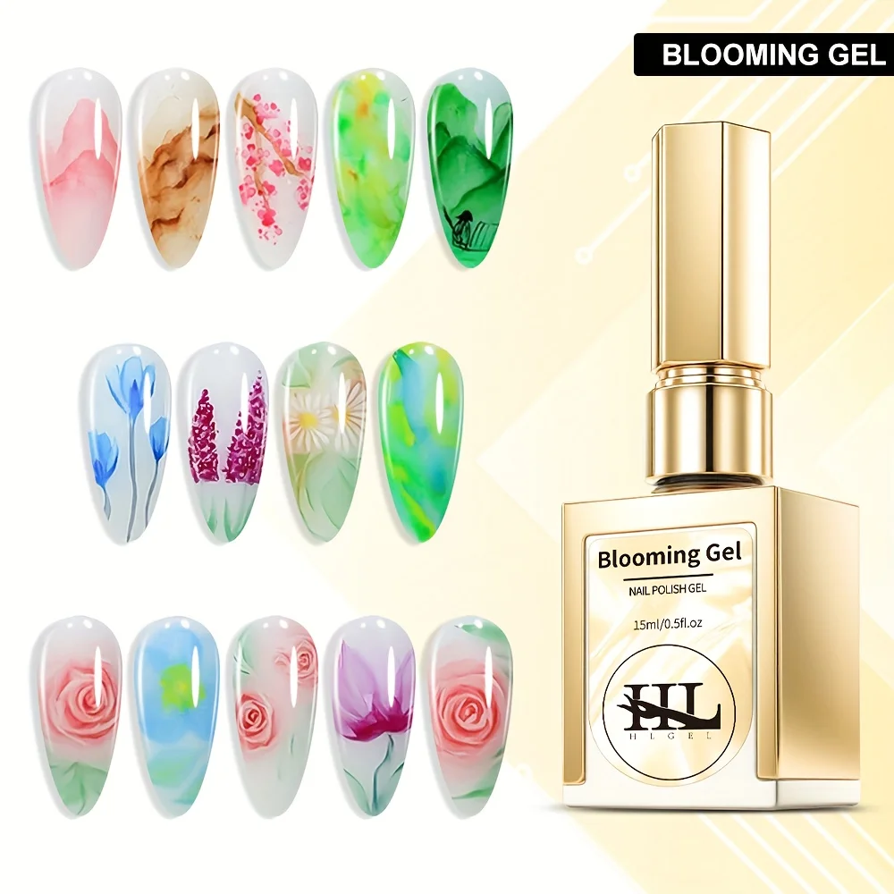 0.51oz Clear Blooming Gel Nail Polish - Soak Off Gel for Creating Graffiti Marble Flower Watercolor Floral Print Effects
0.51oz Clear Blooming Gel Nail Polish - Soak Off Gel for Creating Graffiti Marble Flower Watercolor Floral Print Effects
