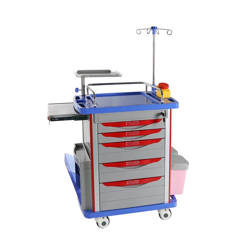 Factory Direct Sales Hospital Furniture ABS Emergency Trolley Medical Trolly for Clinic
Factory Direct Sales Hospital Furniture ABS Emergency Trolley Medical Trolly for Clinic