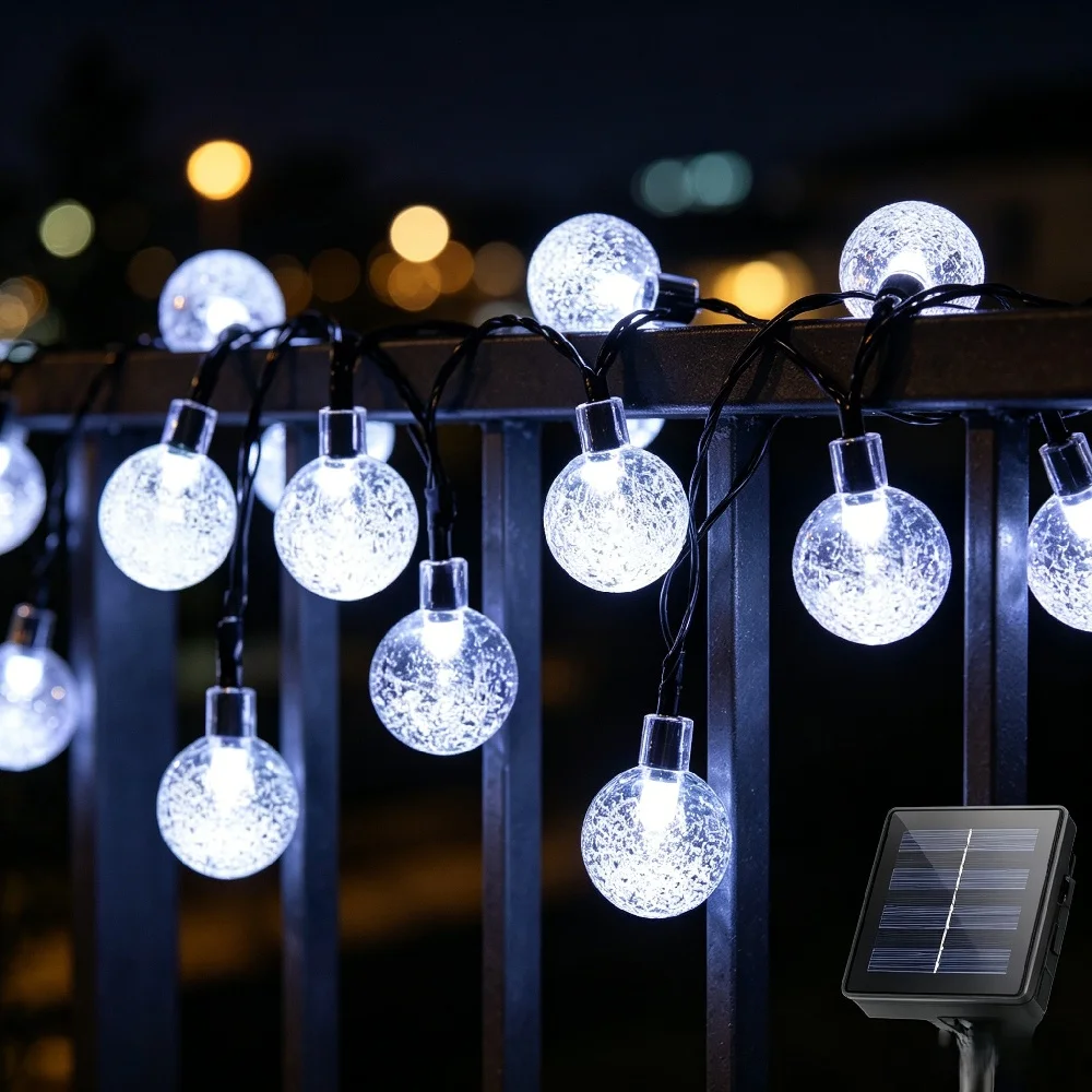 LED Crystal Globe 100LEDs Solar String Lights Outdoor Waterproof Solar Outdoor Lights With 8 Lighting Modes Halloween Decoratio
LED Crystal Globe 100LEDs Solar String Lights Outdoor Waterproof Solar Outdoor Lights With 8 Lighting Modes Halloween Decoratio