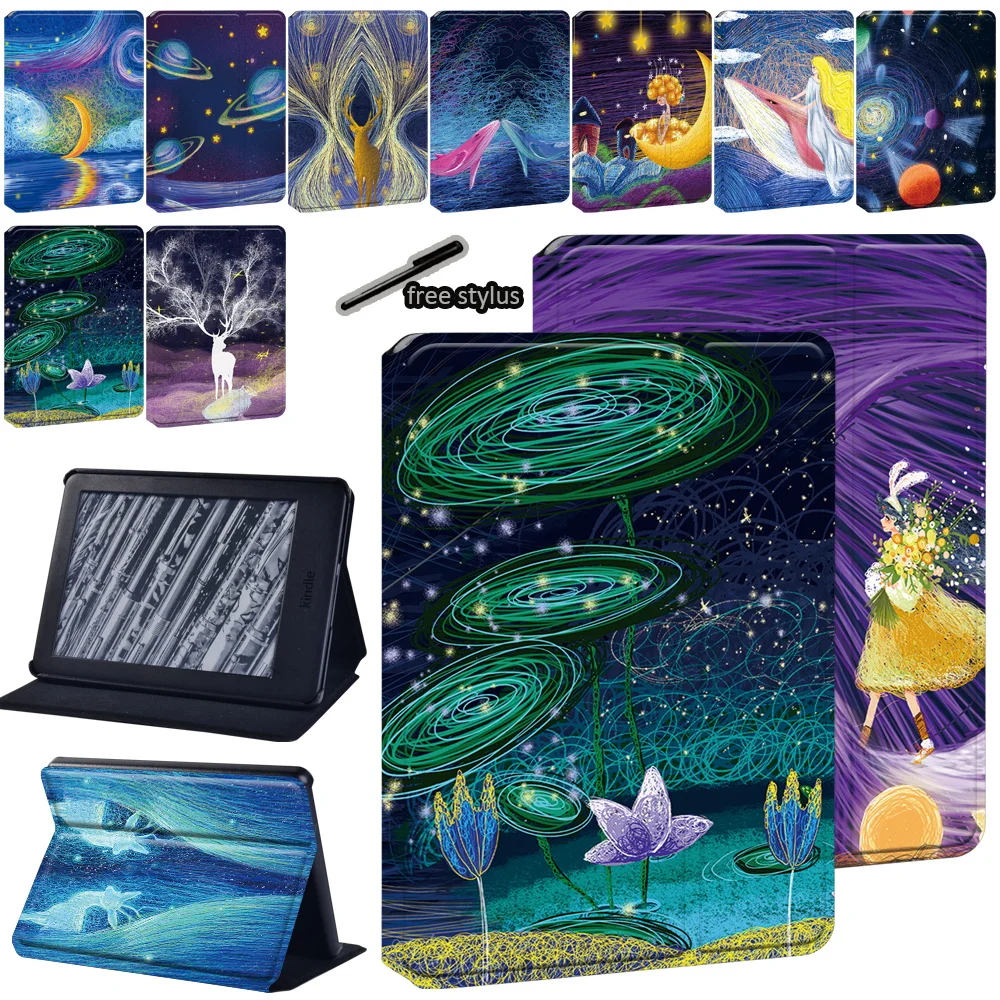 For Amazon Kindle Paperwhite 5/Paperwhite 4/Paperwhite 1 2 3/Kindle 10th/Kindle 8th Paint Print Leather Tablet Stand Cover Case
For Amazon Kindle Paperwhite 5/Paperwhite 4/Paperwhite 1 2 3/Kindle 10th/Kindle 8th Paint Print Leather Tablet Stand Cover Case