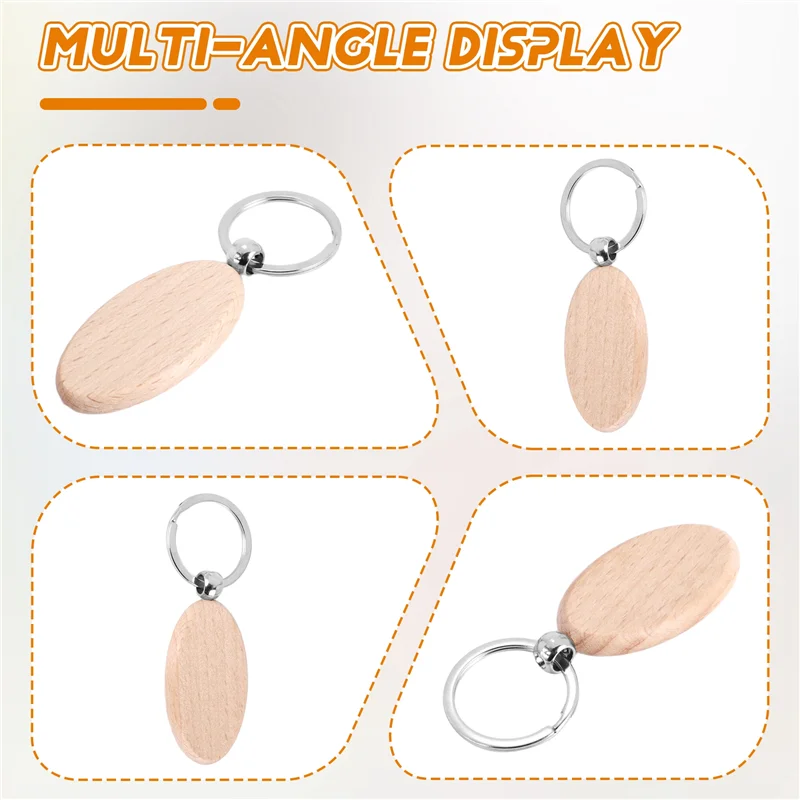 ABWP-50 Pieces Oval Wood Engraving Blanks Unfinished Wooden Key Ring Key Tag For DIY Gift Crafts (Oval)
ABWP-50 Pieces Oval Wood Engraving Blanks Unfinished Wooden Key Ring Key Tag For DIY Gift Crafts (Oval)