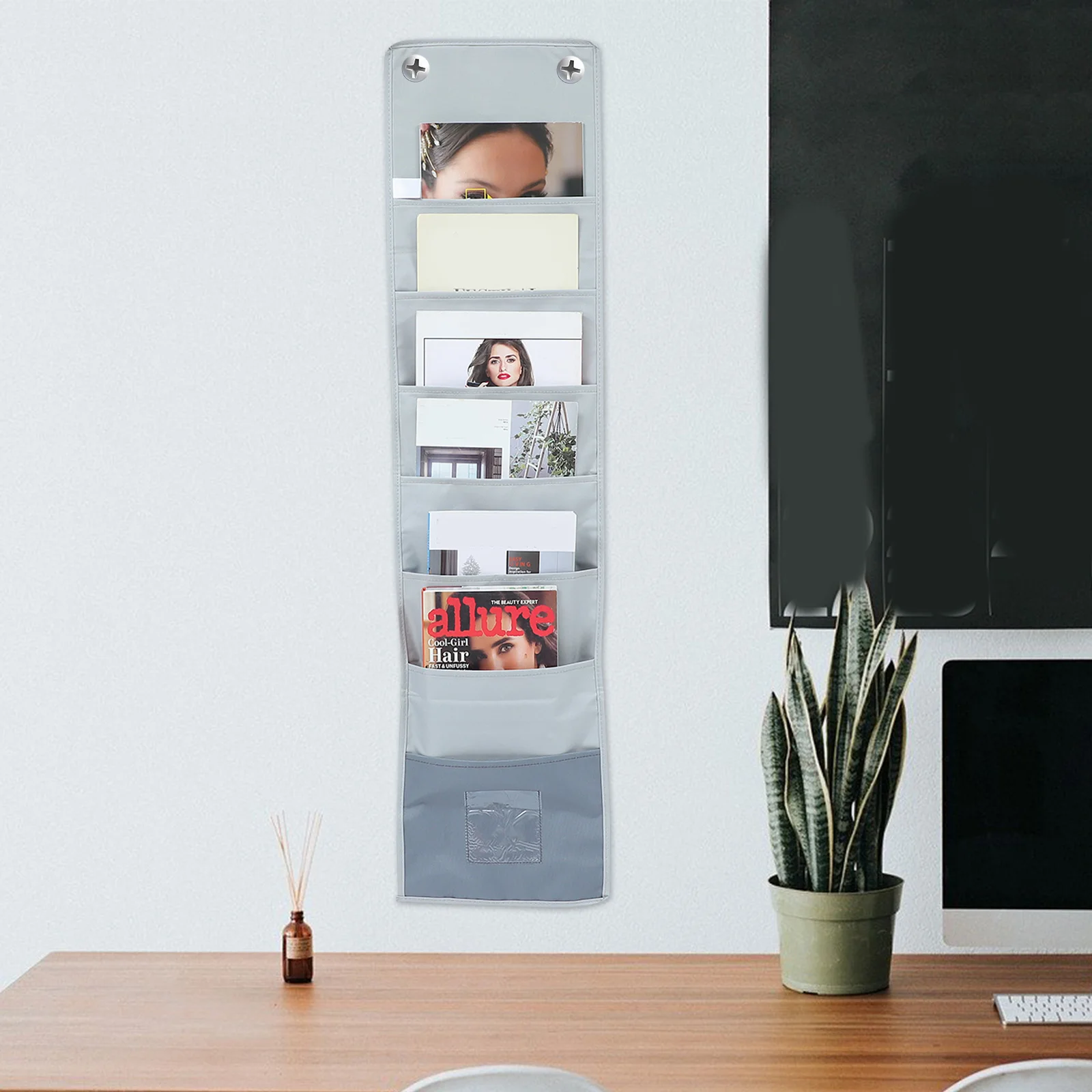 Oxford Cloth Hanging Storage Bag Multi grid Book Pocket Stackable Office Home School Use Easy Clean Practical Design 
Oxford Cloth Hanging Storage Bag Multi grid Book Pocket Stackable Office Home School Use Easy Clean Practical Design