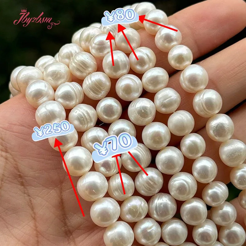 Natural Freshwater Pearl Beads White Round Stone Beads Diy Strand 15" 8-9mm For Necklace Bracelet Jewelry Making
Natural Freshwater Pearl Beads White Round Stone Beads Diy Strand 15" 8-9mm For Necklace Bracelet Jewelry Making
