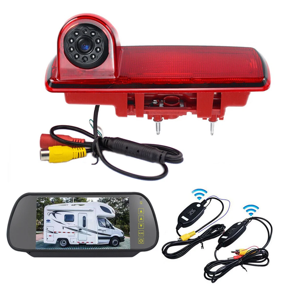 Car Reverse Camera 7"Mirror Wireles For Opel Vauxhall Vivaro ab Fiat Talento Renault Traffic III 3 Nissan NV300 Brake Light VAN
Car Reverse Camera 7"Mirror Wireles For Opel Vauxhall Vivaro ab Fiat Talento Renault Traffic III 3 Nissan NV300 Brake Light VAN