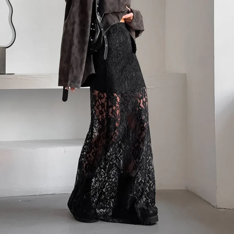 Lace Jacquard Transperant Skirt Women Summer New High Waist Sexy Casual Long Skirts 2025 Streetwear Fashion White Maxi Skirt
Lace Jacquard Transperant Skirt Women Summer New High Waist Sexy Casual Long Skirts 2025 Streetwear Fashion White Maxi Skirt