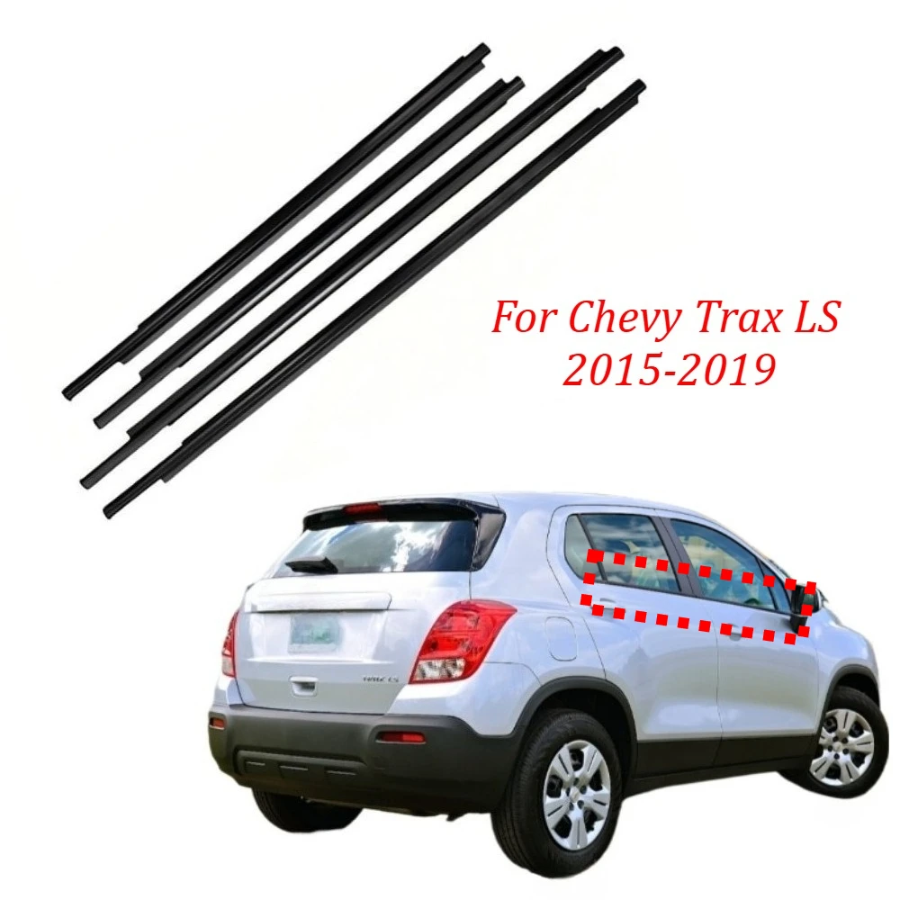 4 Pieces Set Outside Black Window Moulding Belt Line Shell for Chevy Trax LS 2015-2019 Glass Rubber Weatherstrip
4 Pieces Set Outside Black Window Moulding Belt Line Shell for Chevy Trax LS 2015-2019 Glass Rubber Weatherstrip