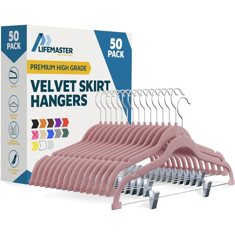 Velvet Pants Hangers With Adjustable Clips 360 Degree Swivel Hook and Non-Slip Shoulder Notch Holds Up To 10 lbs For Organizing
Velvet Pants Hangers With Adjustable Clips 360 Degree Swivel Hook and Non-Slip Shoulder Notch Holds Up To 10 lbs For Organizing