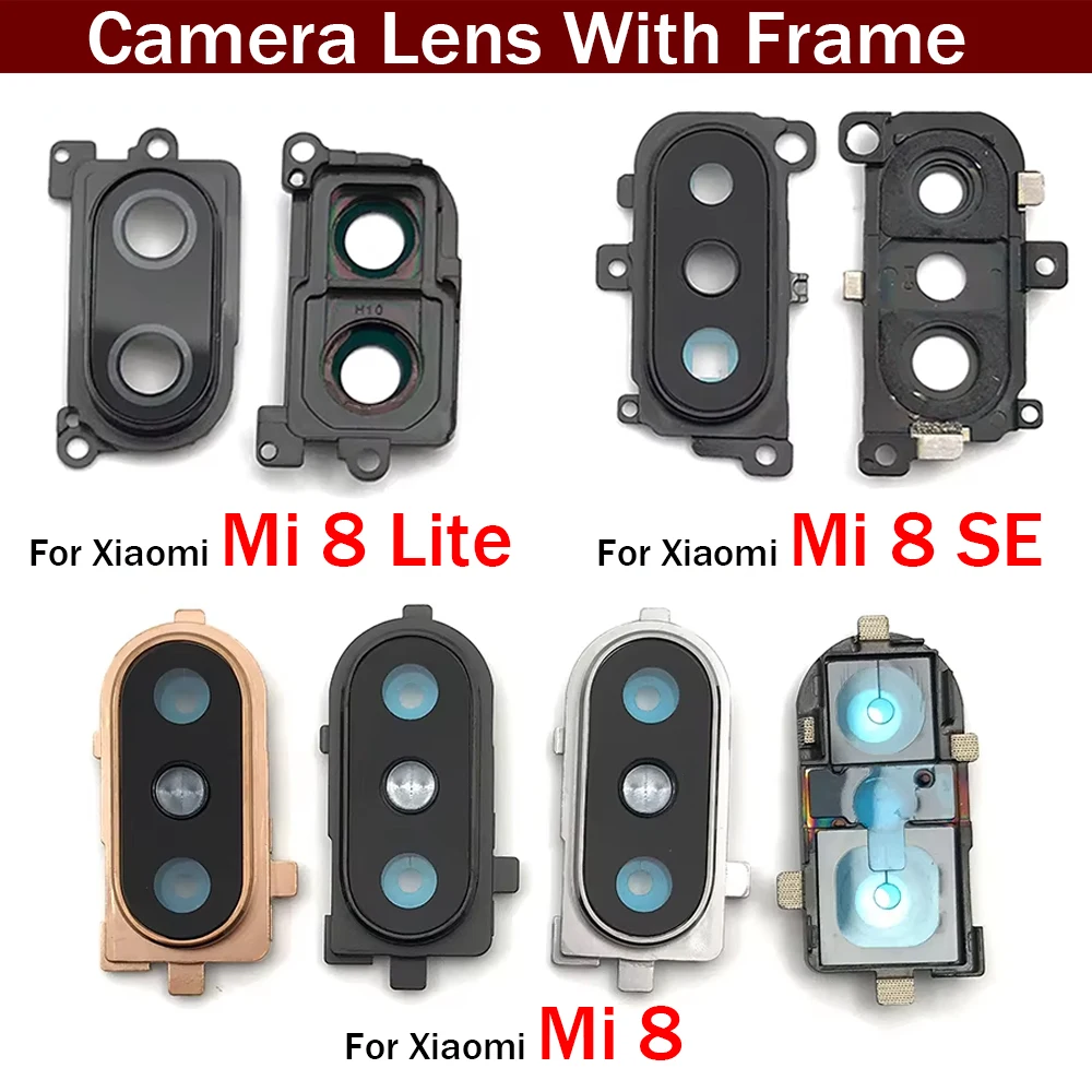 Back Rear Camera Glass Lens Cover With Frame Holder with Sticker For Xiaomi Mi8 Mi 8 Se Lite 8Se Replacement Parts
Back Rear Camera Glass Lens Cover With Frame Holder with Sticker For Xiaomi Mi8 Mi 8 Se Lite 8Se Replacement Parts