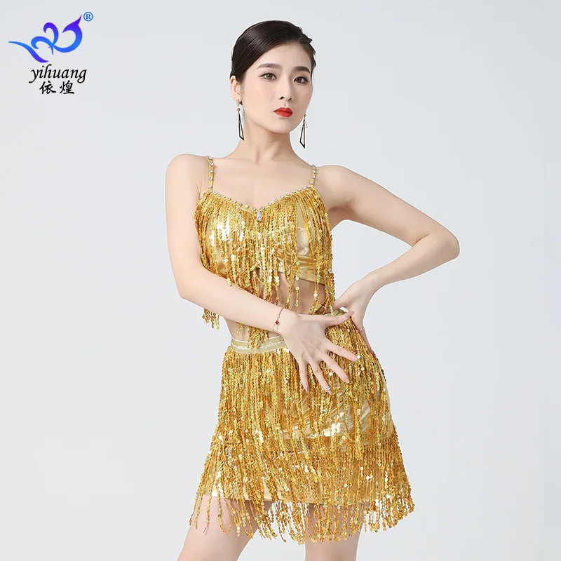 1set/lot woman fashion latin dance outfit lady spaghettie tassel top and short skirt 2layer
1set/lot woman fashion latin dance outfit lady spaghettie tassel top and short skirt 2layer