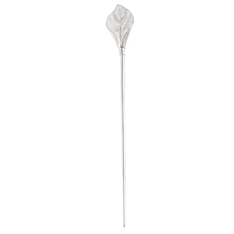 S999 foot silver calla lily flower hairpin female simple modern disc hairpin antique Hanfu headdress
S999 foot silver calla lily flower hairpin female simple modern disc hairpin antique Hanfu headdress