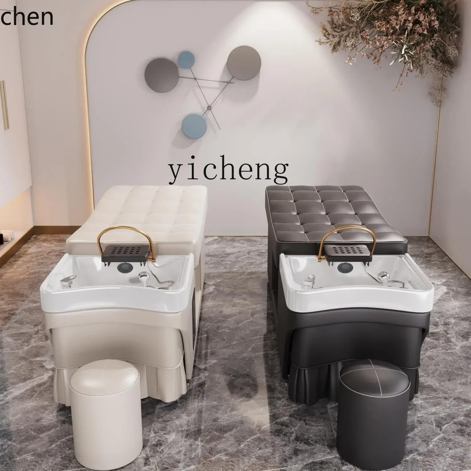 PYH curved Thai shampoo bed beauty salon head treatment bed water circulation fumigation water heater
PYH curved Thai shampoo bed beauty salon head treatment bed water circulation fumigation water heater