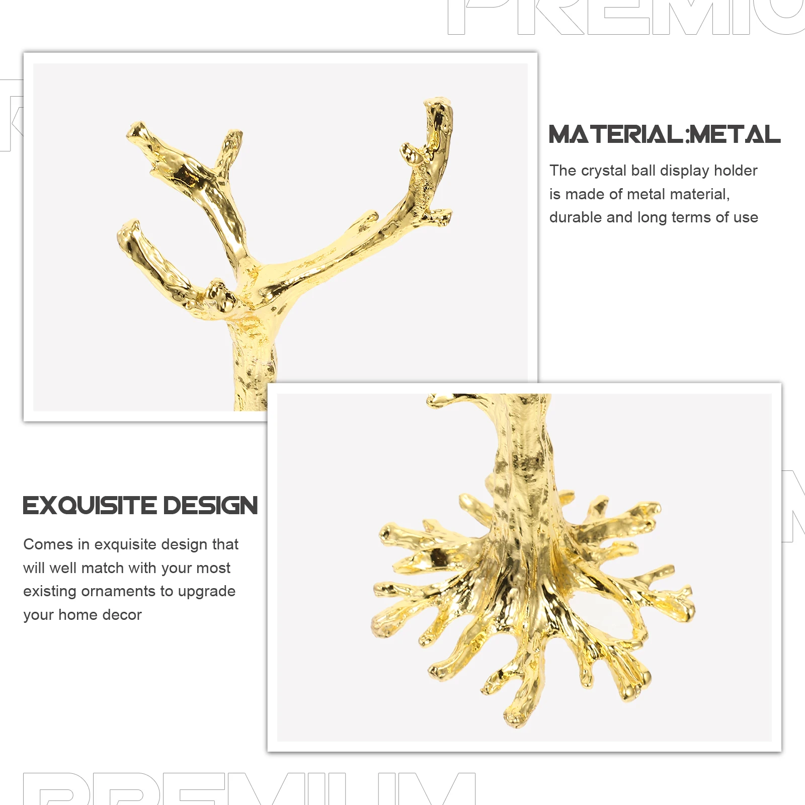 Metal Base Ornament Crystal Ball Stand Sphere Holder Stone Jewelry Container Desktop Decoration Display Miss
Metal Base Ornament Crystal Ball Stand Sphere Holder Stone Jewelry Container Desktop Decoration Display Miss