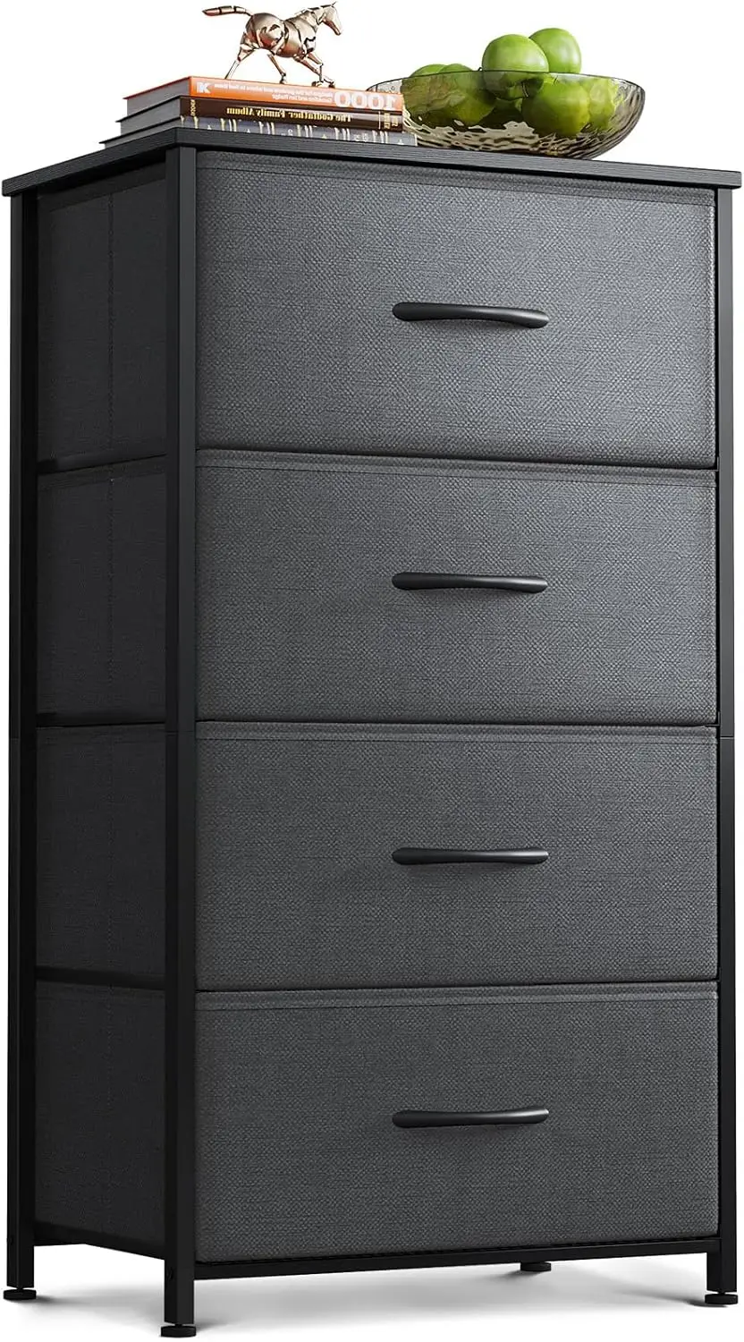 Dresser for Bedroom with 4 Storage Drawers Small Dressers Chest of Drawers Fabric Dressers with Sturdy Steel Frame Dresser for C
Dresser for Bedroom with 4 Storage Drawers Small Dressers Chest of Drawers Fabric Dressers with Sturdy Steel Frame Dresser for C