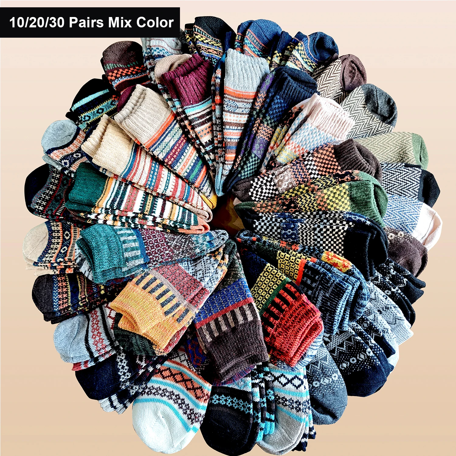 10/20/30 Pairs Witner Socks Men Socks Women Lover Socks Thick Warm Socks Colorful Surprise Bag EUR 37-43
10/20/30 Pairs Witner Socks Men Socks Women Lover Socks Thick Warm Socks Colorful Surprise Bag EUR 37-43