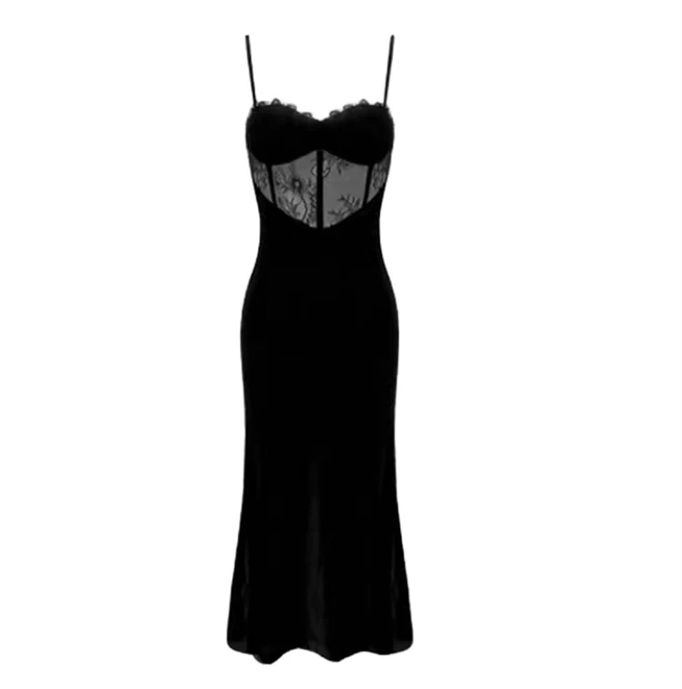 Extra Large Size Lace Patchwork Halter Dress Slimming Effect Women's Style Special Big Size 200 Pounds Autumn Season
Extra Large Size Lace Patchwork Halter Dress Slimming Effect Women's Style Special Big Size 200 Pounds Autumn Season