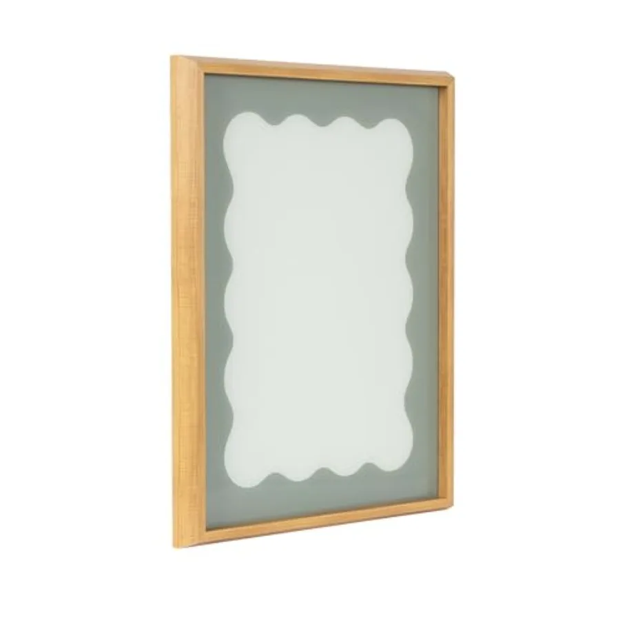 Framed Glass Dry Erase Art Agave Green Wavy Border Whiteboard for Wall by The Creative Bunch Studio, 18 x 24, Blake Natural Fra
Framed Glass Dry Erase Art Agave Green Wavy Border Whiteboard for Wall by The Creative Bunch Studio, 18 x 24, Blake Natural Fra