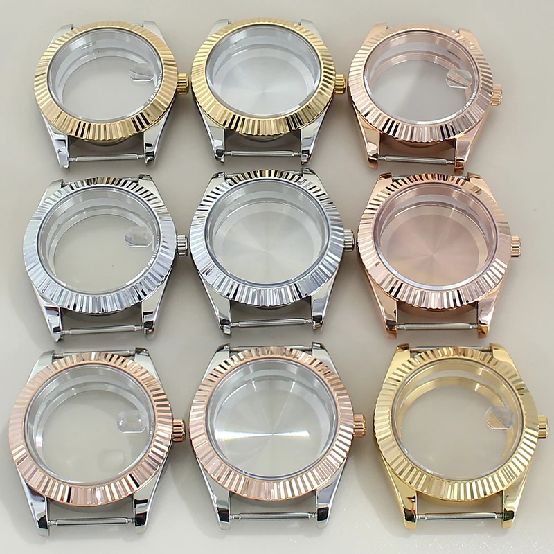 Fluted Curved 39mm 36mm Watch Case Sapphire Crystal Waterproof For Seiko NH35 NH36 NH34 NH38 4R36 Miyota8215 Mechanical Movement
Fluted Curved 39mm 36mm Watch Case Sapphire Crystal Waterproof For Seiko NH35 NH36 NH34 NH38 4R36 Miyota8215 Mechanical Movement