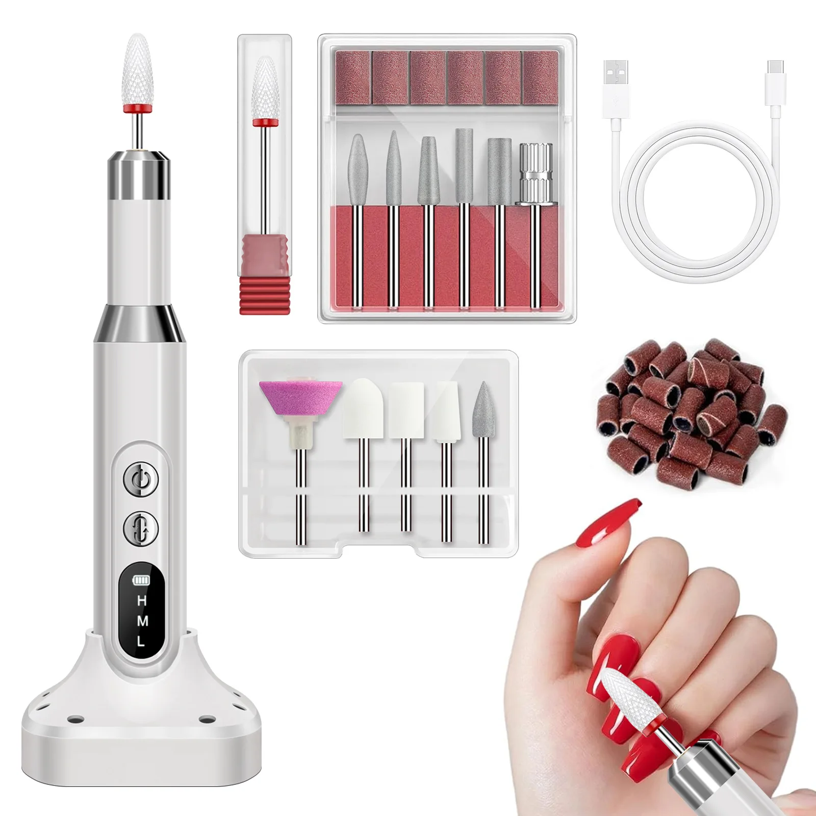 Electric Nail Drill Machine Set Pedicure Grinding Equipment Mill For Gel Nail Polish Manicure Professional Nail Polishing Tool
Electric Nail Drill Machine Set Pedicure Grinding Equipment Mill For Gel Nail Polish Manicure Professional Nail Polishing Tool