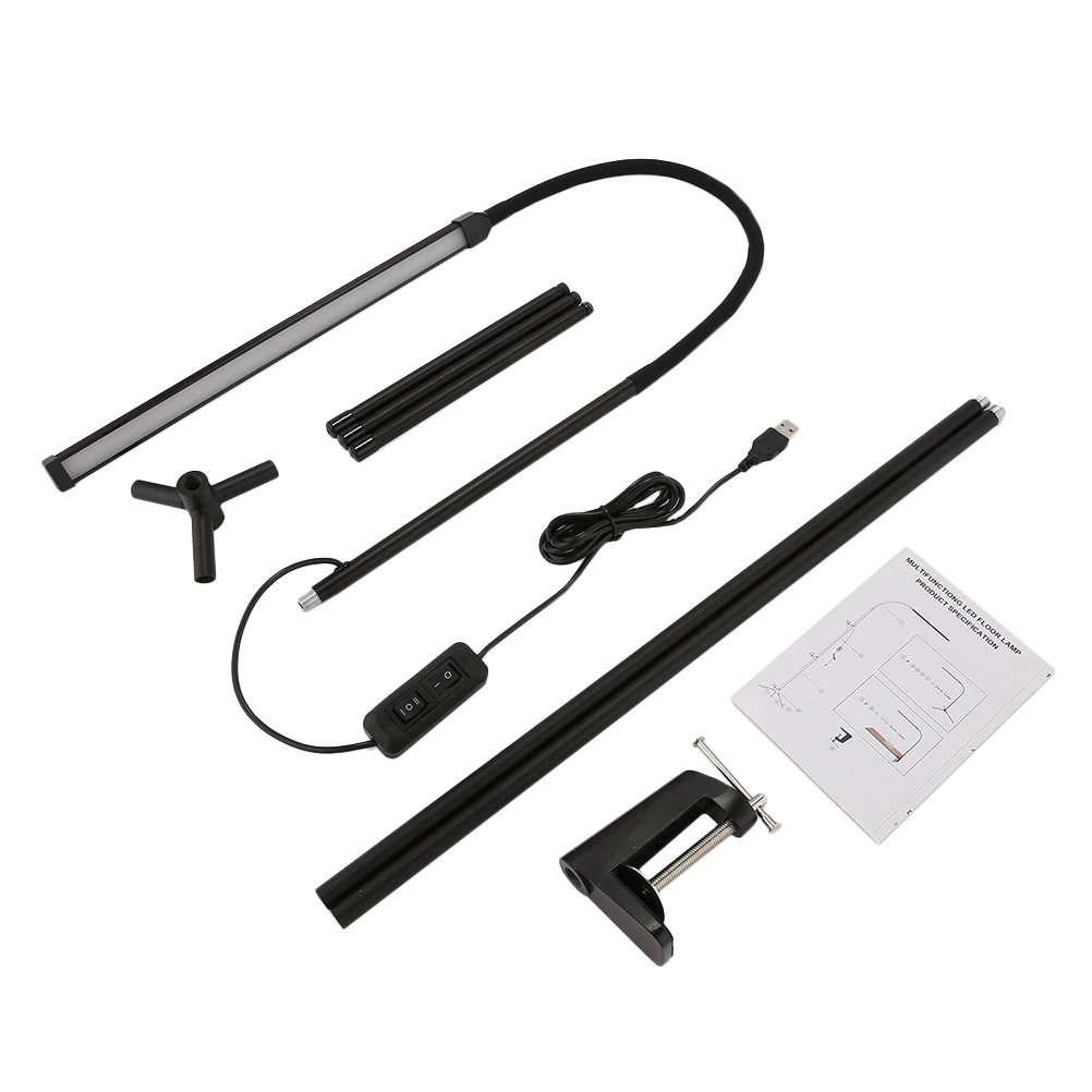 Dimmable LED Floor Black Long Arm Reading Light Clamp Eye Protection Table Adjustable Desk Lamp Modern Design LED Reading Lamp
Dimmable LED Floor Black Long Arm Reading Light Clamp Eye Protection Table Adjustable Desk Lamp Modern Design LED Reading Lamp