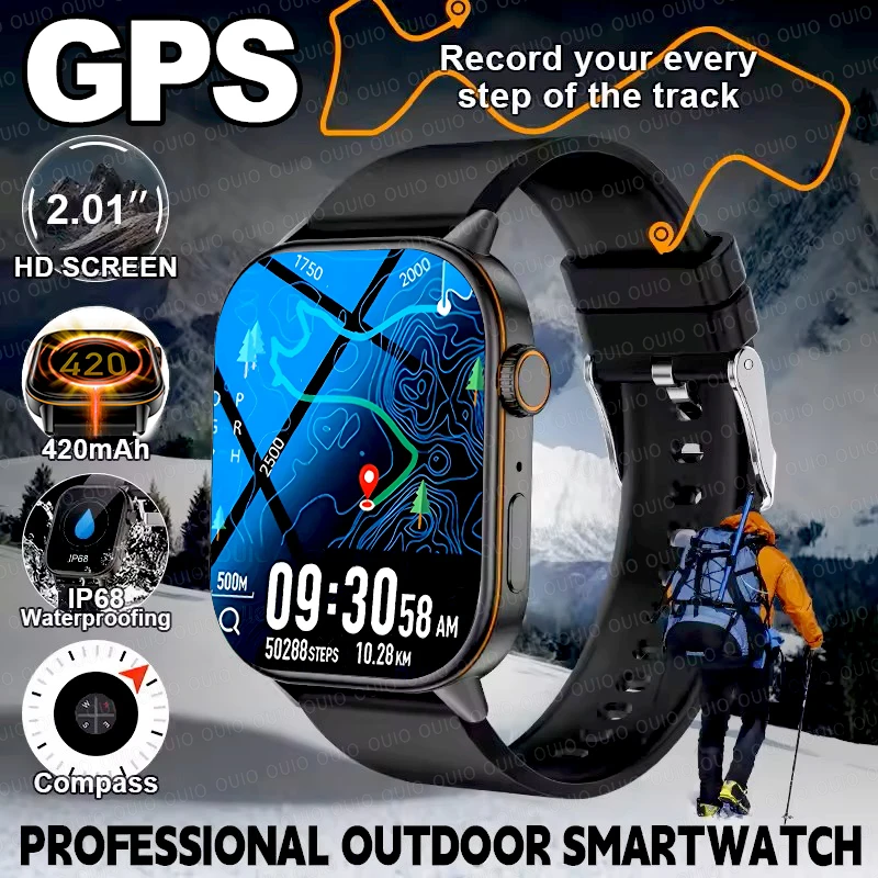 New For HUAWEI GPS Outdoor Smart Watch Men 420mAh Compass Military Outdoor Sports Watch 2.01'' 3ATM Waterproof Women Smart Watch
New For HUAWEI GPS Outdoor Smart Watch Men 420mAh Compass Military Outdoor Sports Watch 2.01'' 3ATM Waterproof Women Smart Watch