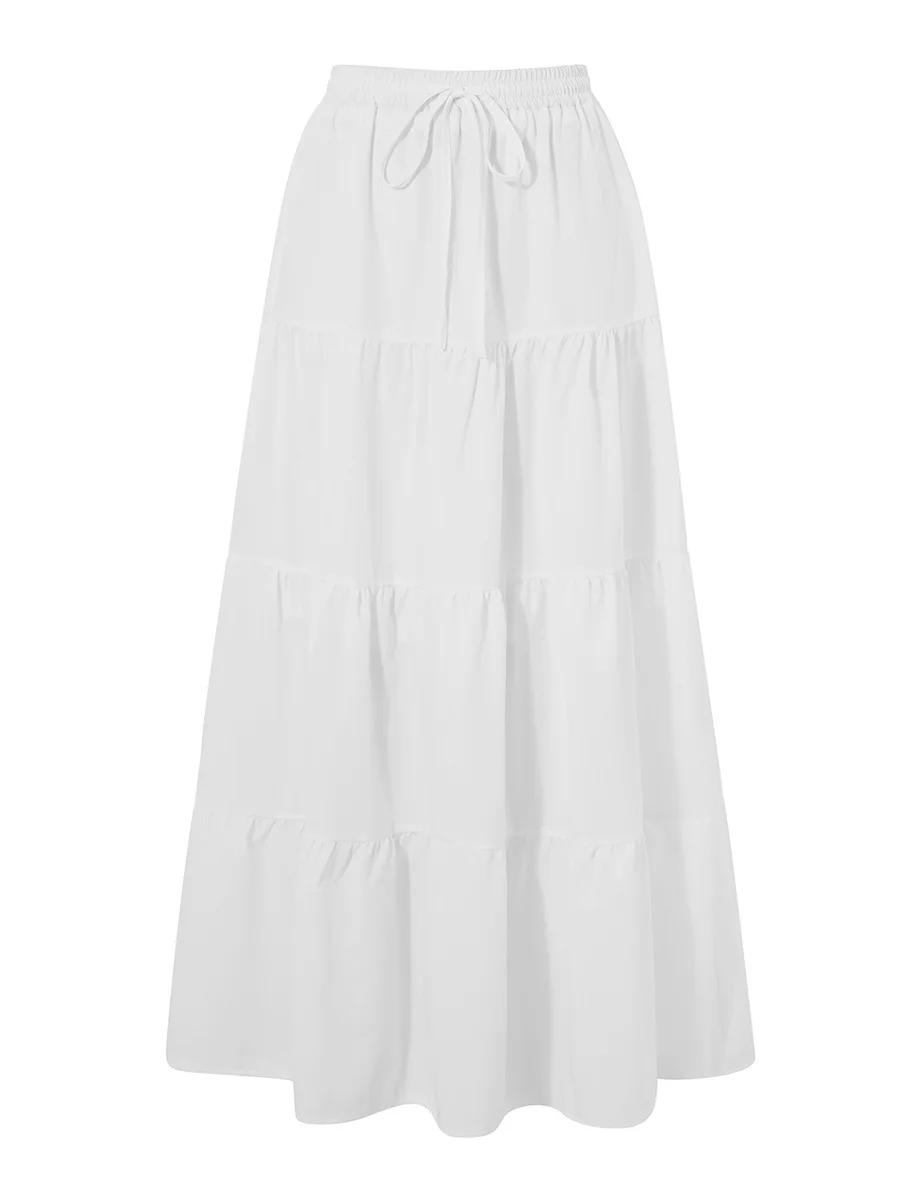 Women s Tiered Long Skirts Vintage Elastic Waist Solid Color Midi Skirts Drawstring Flowy Skirts
Women s Tiered Long Skirts Vintage Elastic Waist Solid Color Midi Skirts Drawstring Flowy Skirts