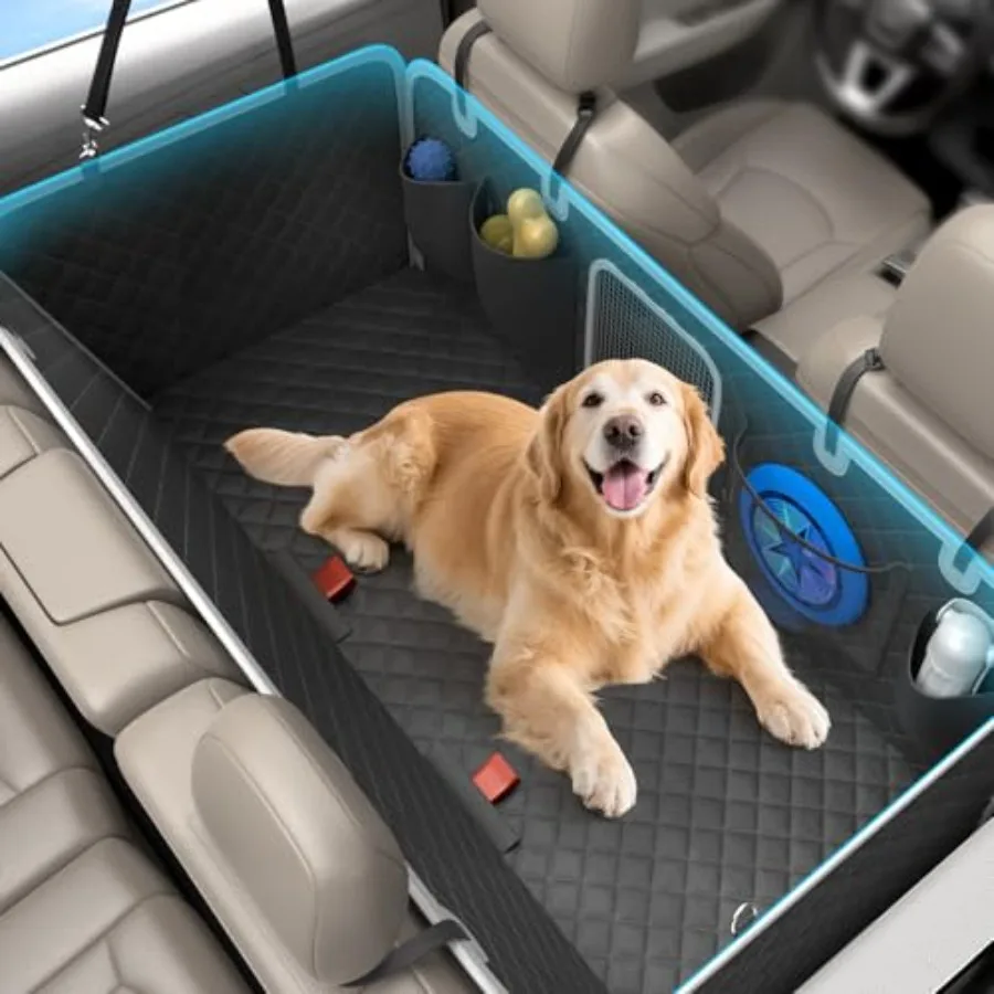 Dog Car Seat Cover for Back Seat, Hard Bottom Dog Hammock for Car, Waterproof Back Seat Extender for Large Dogs, Pet Seat Prote
Dog Car Seat Cover for Back Seat, Hard Bottom Dog Hammock for Car, Waterproof Back Seat Extender for Large Dogs, Pet Seat Prote
