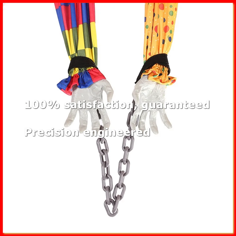 5.6 Ft Halloween Hanging Animated Talking & Shaking Scary Clown with Chain, Touch Activated for Halloween Decor-A79M
5.6 Ft Halloween Hanging Animated Talking & Shaking Scary Clown with Chain, Touch Activated for Halloween Decor-A79M