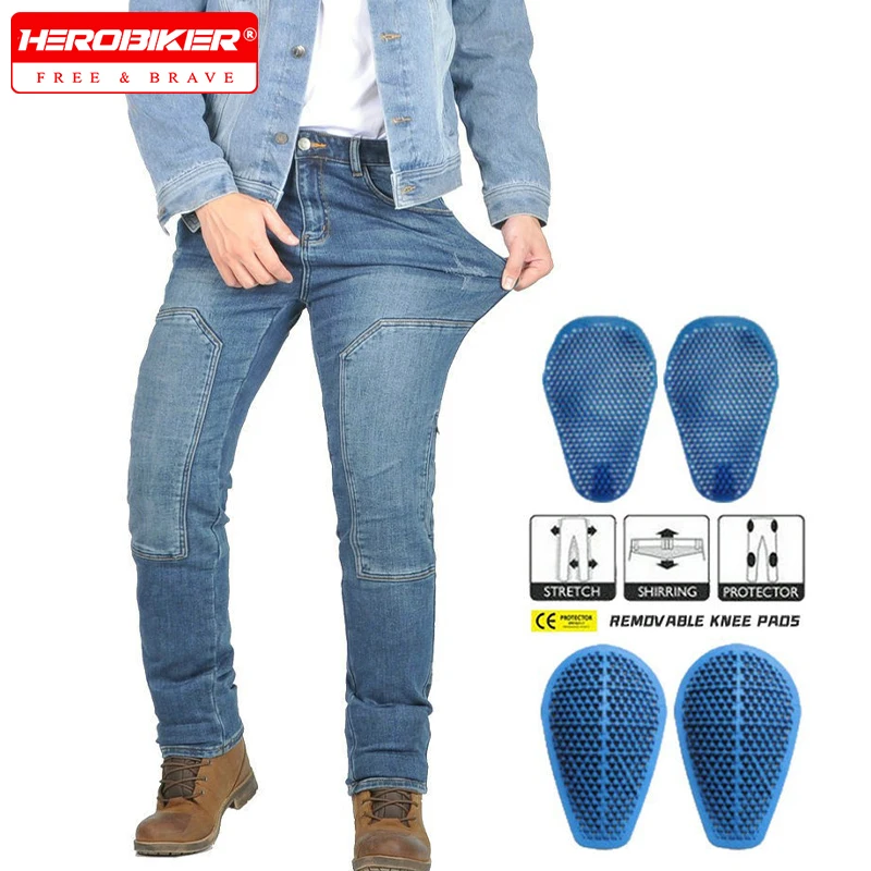 Motorcycle Jeans Men's Casual Workwear Stretch Retro Motorcycle Motorbike Riding Pants Anti-drop with Silicone Protective Gear
Motorcycle Jeans Men's Casual Workwear Stretch Retro Motorcycle Motorbike Riding Pants Anti-drop with Silicone Protective Gear