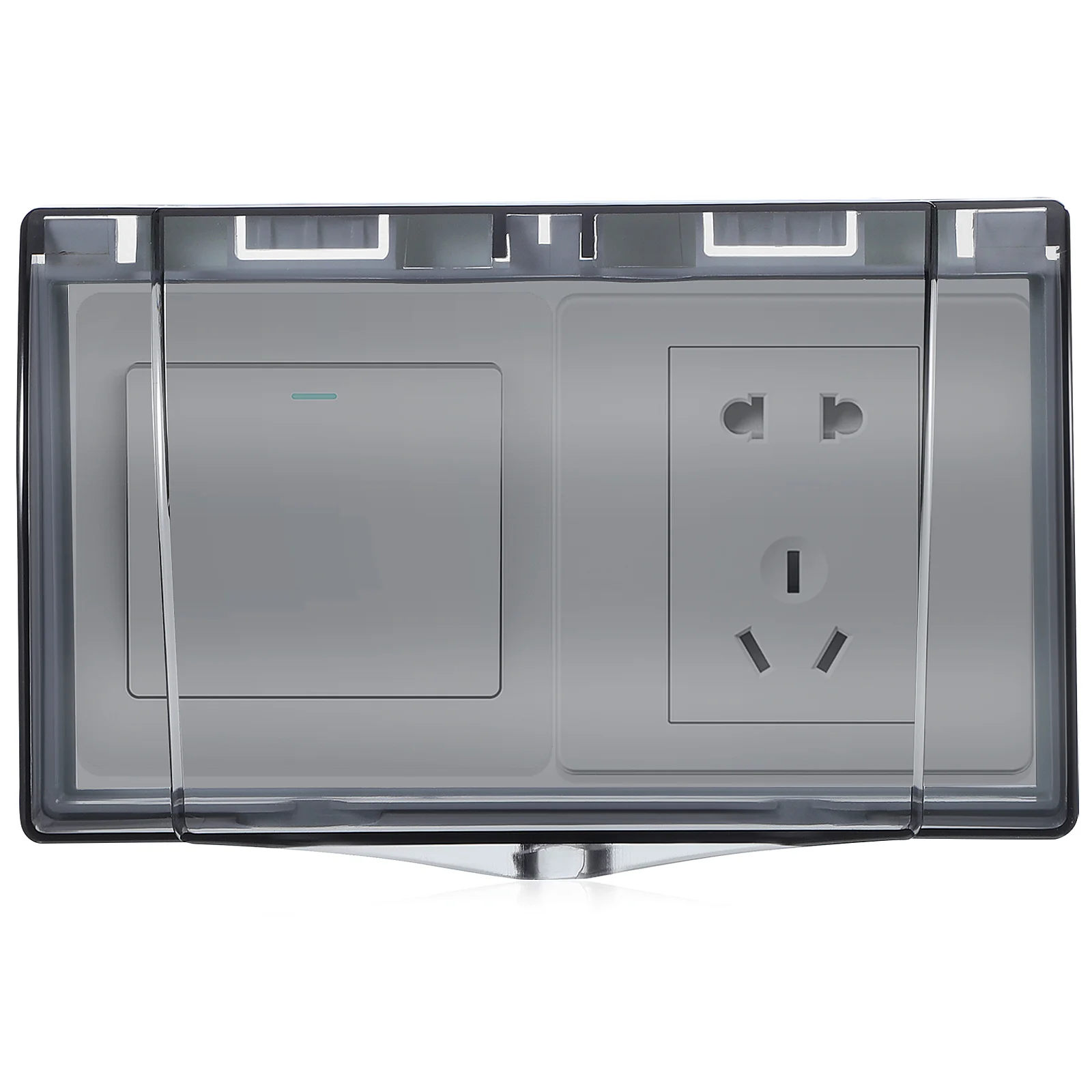 Waterproof Socket Cover 86 Type Double Gang White Base Transparent Black Outlet Protector Adhesive Wall Plate Electrical Child
Waterproof Socket Cover 86 Type Double Gang White Base Transparent Black Outlet Protector Adhesive Wall Plate Electrical Child