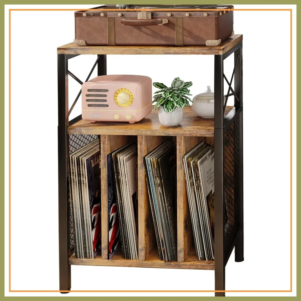 3-Tier Record Player Stand Holds Up to 200 Albums, Mid-Century Turntable Table for Living Room, Bedroom, Office
3-Tier Record Player Stand Holds Up to 200 Albums, Mid-Century Turntable Table for Living Room, Bedroom, Office
