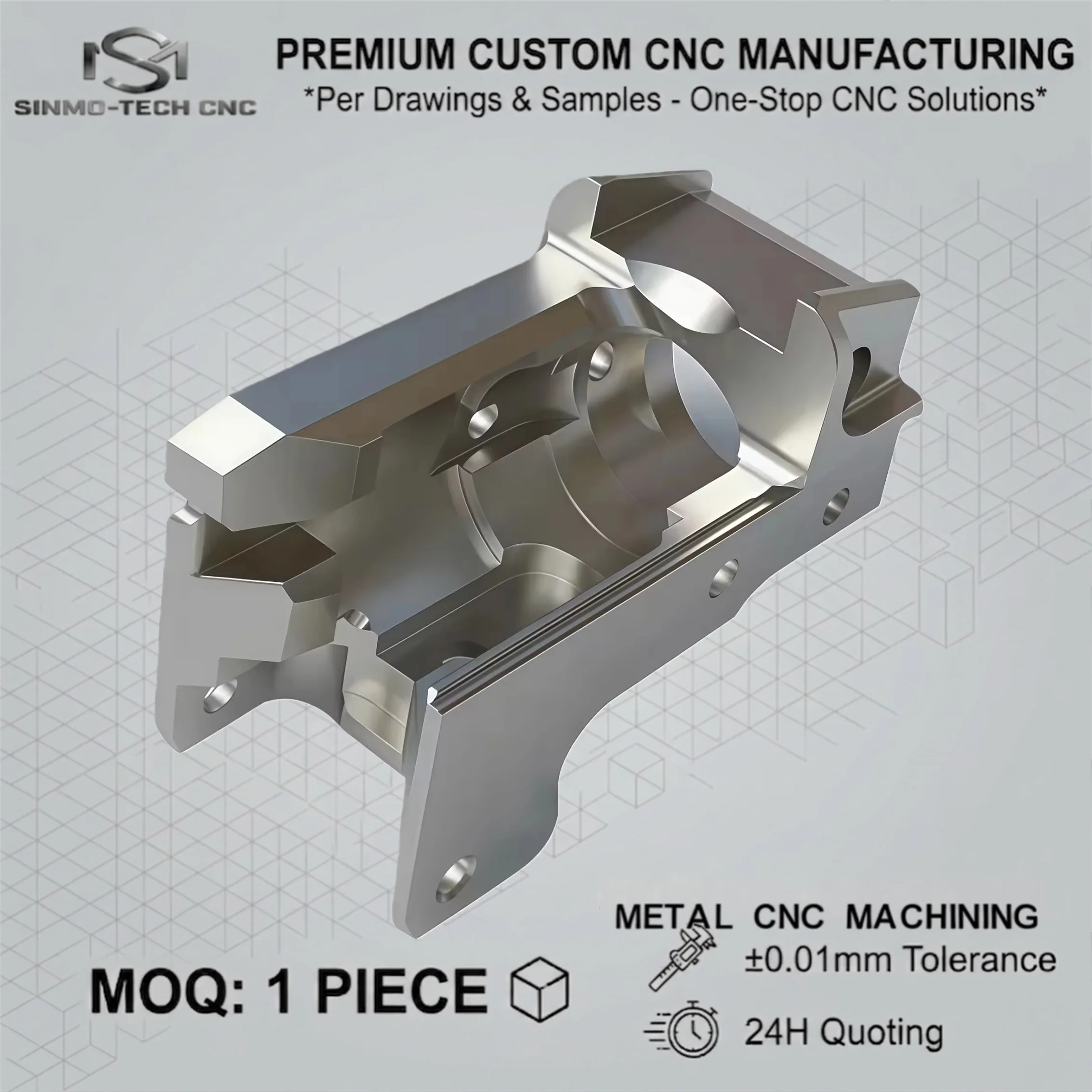 Custom 5-Axis CNC Titanium Machining, Precision Grade 5 Ti-6Al-4V Parts Milling, Complex Aerospace Components, MOQ 1pc
Custom 5-Axis CNC Titanium Machining, Precision Grade 5 Ti-6Al-4V Parts Milling, Complex Aerospace Components, MOQ 1pc