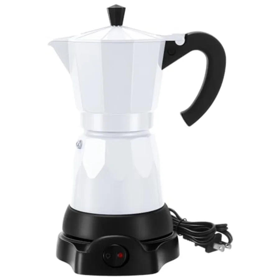 Coffee Pot 6 Cup Electric Espresso Coffee Maker Italian Moka Maker 300ml Portable Aluminum Espresso Machine Cafetera Moka Pot w
Coffee Pot 6 Cup Electric Espresso Coffee Maker Italian Moka Maker 300ml Portable Aluminum Espresso Machine Cafetera Moka Pot w